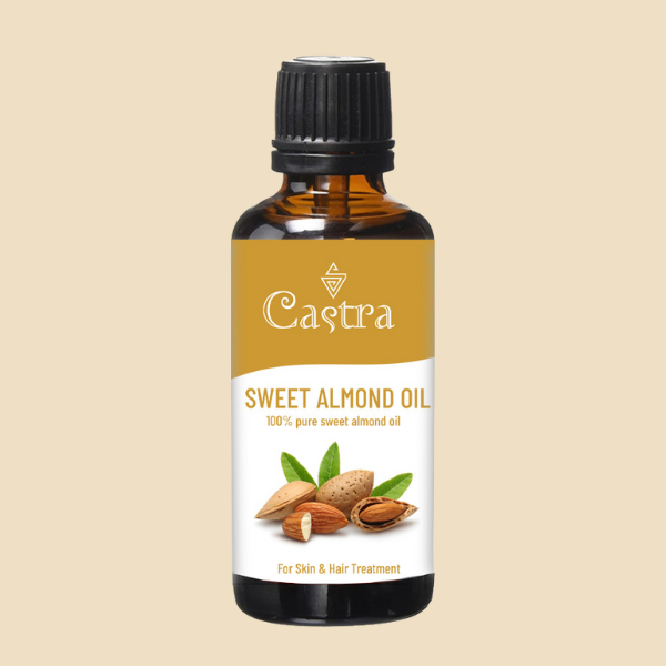 Castra 100% Pure Cold-Pressed Sweet Almond Oil (50ml) – The Ultimate Elixir for Skin & Hair