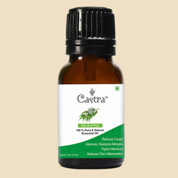 Castra 100% Pure & Natural Eucalyptus Essential Oil (15ml) – The Breath of Nature, Cleansing & Revitalizing