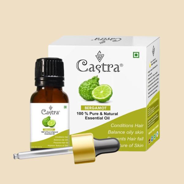 Castra 100% Pure Bergamot Essential Oil | For Acne, Oily Skin & Hair Fall