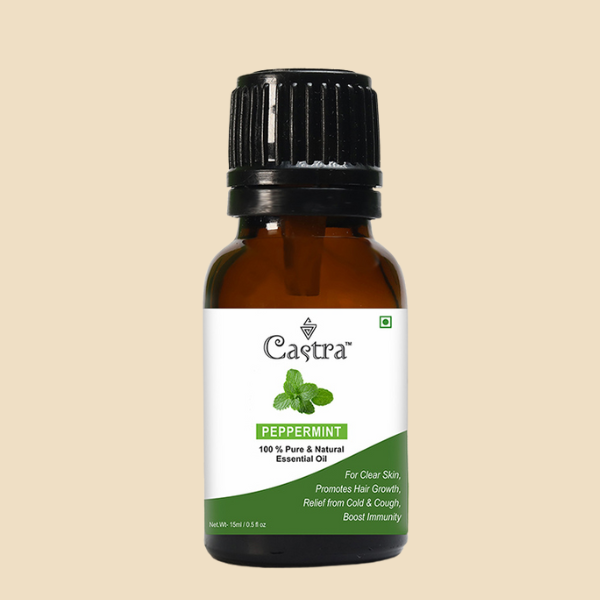 Castra 100% Pure & Natural Peppermint Essential Oil (15ml) – The Ultimate Reliever and Invigorator